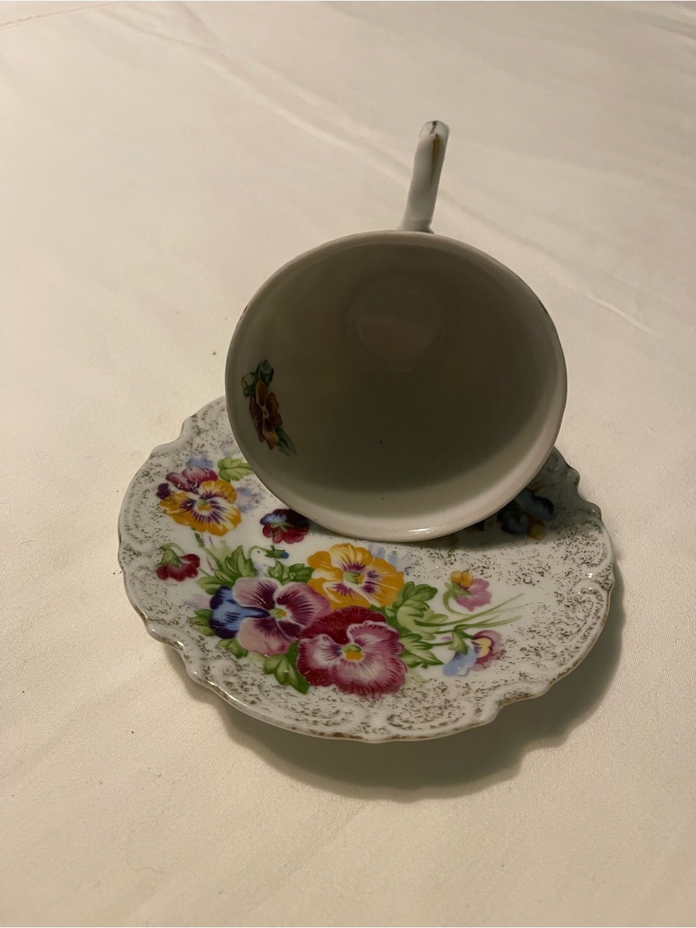 Vintage Teacup & Saucer Bird Feeder